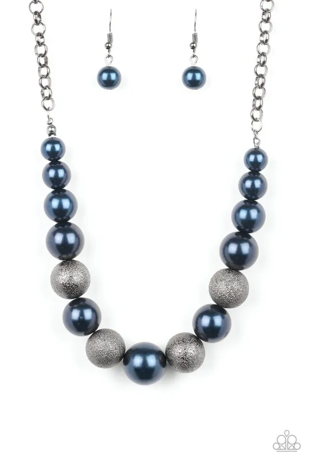 Necklaces Paparazzi Jewelry Paparazzi Necklace Color Me CEO Blue