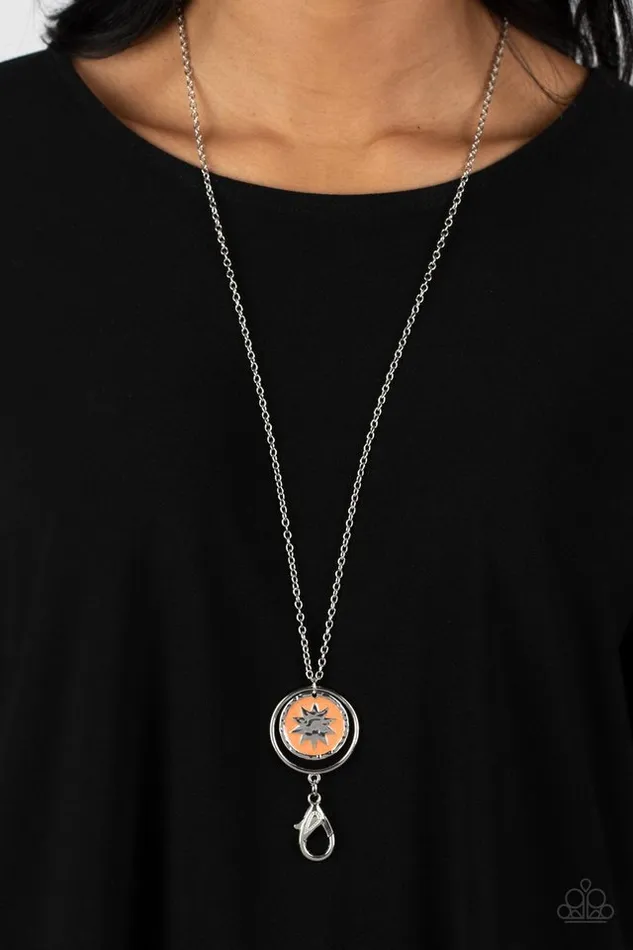 Necklaces Paparazzi Jewelry Paparazzi Necklace Cretian Crest Orange