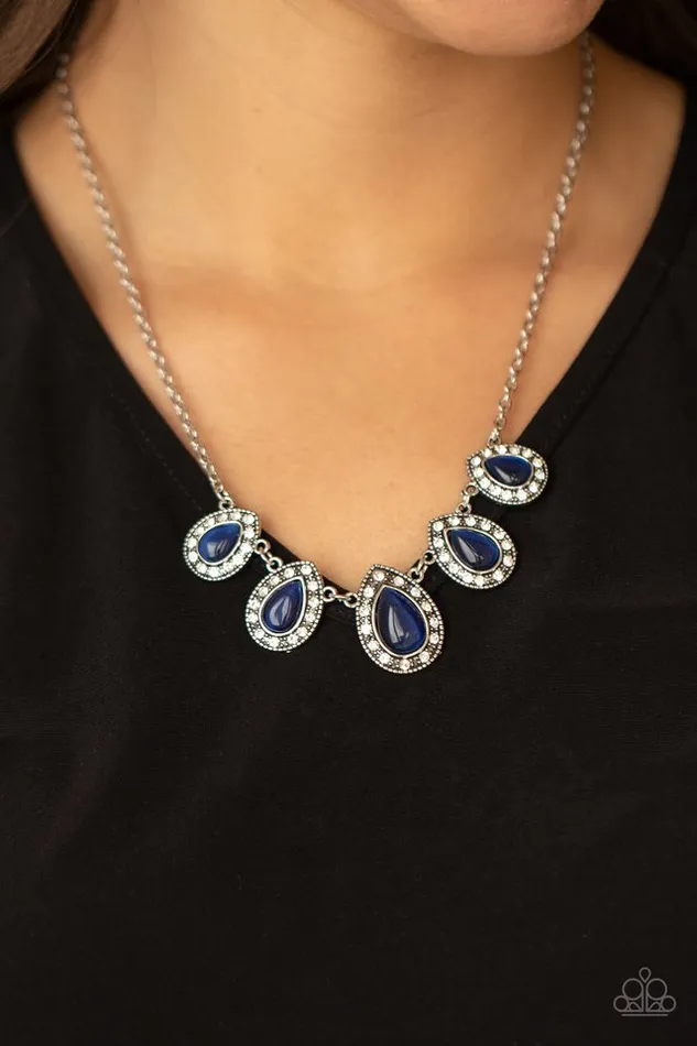 Necklaces Paparazzi Jewelry Paparazzi Necklace Everlasting Enchantment Blue