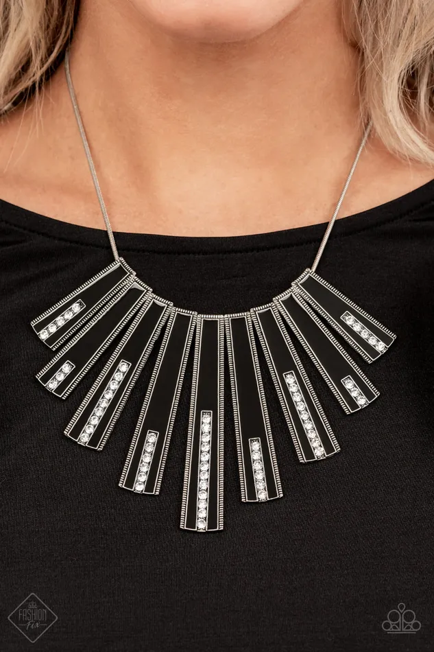 Necklaces Paparazzi Jewelry Paparazzi Necklace FANtastically Deco Black