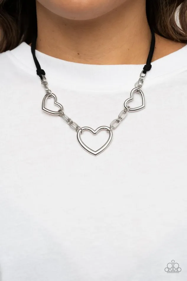 Necklaces Paparazzi Jewelry Paparazzi Necklace Fashionable Flirt Black