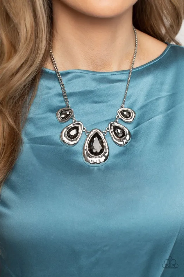 Necklaces Paparazzi Jewelry Paparazzi Necklace Formally Forged Silver