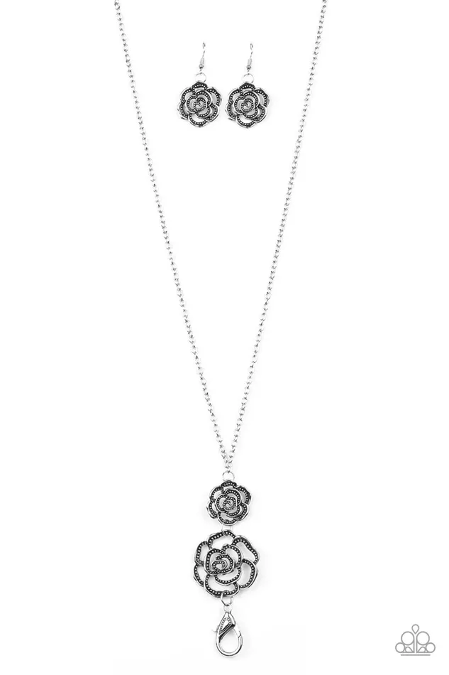 Necklaces Paparazzi Jewelry Paparazzi Necklace Garden Rose Silver