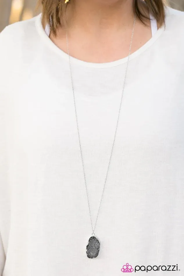 Necklaces Paparazzi Jewelry Paparazzi Necklace Glitter Girl Silver