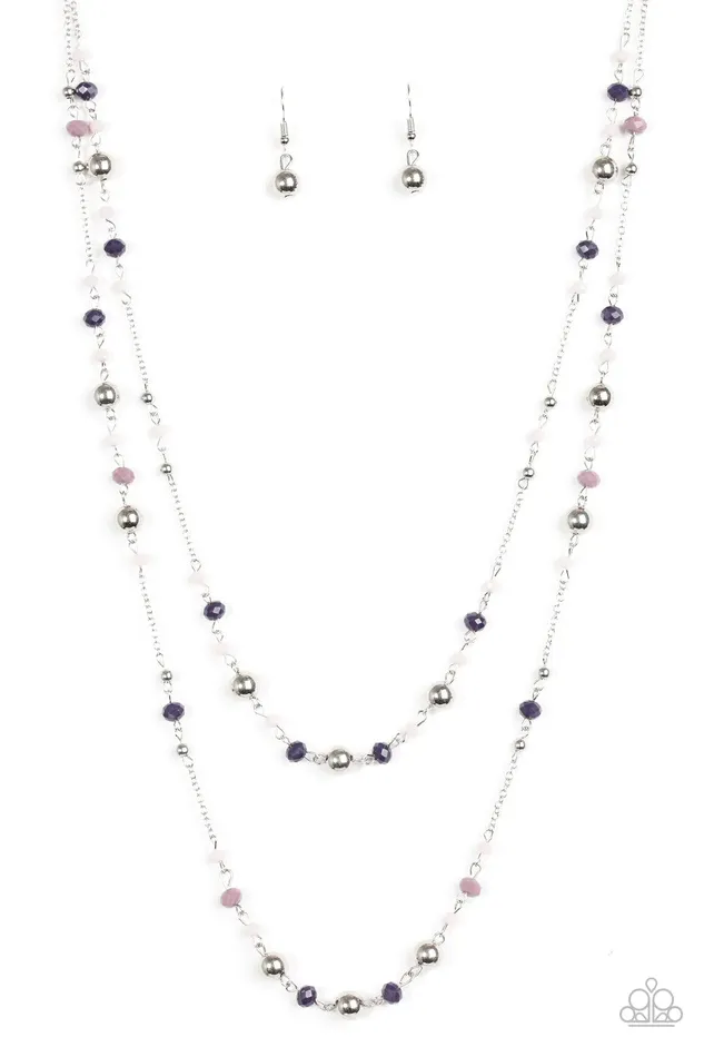 Necklaces Paparazzi Jewelry Paparazzi Necklace Grotto Glow Purple