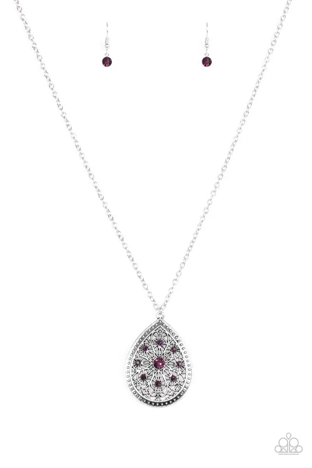 Necklaces Paparazzi Jewelry Paparazzi Necklace I Am Queen Purple