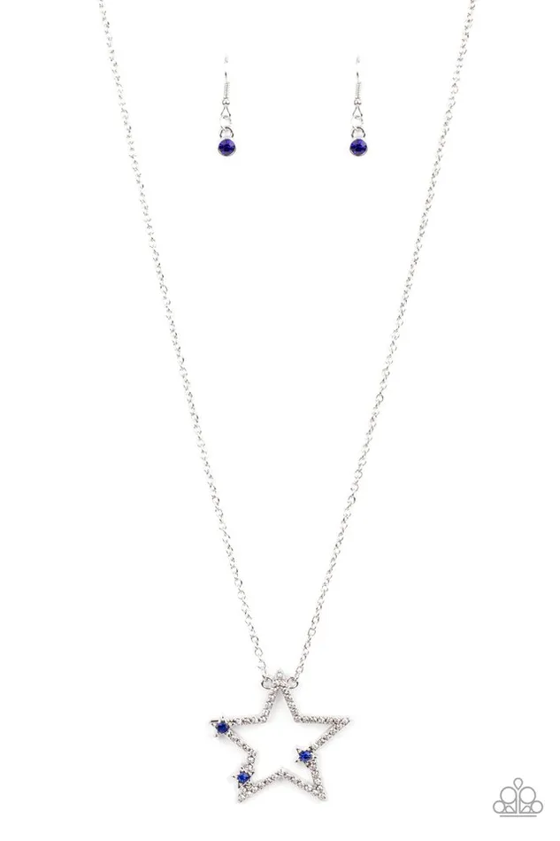 Necklaces Paparazzi Jewelry Paparazzi Necklace I Pledge Allegiance to the Sparkle Blue Necklaces Paparazzi Jewelry Paparazzi Necklace I Pledge Allegiance to the Sparkle Blue