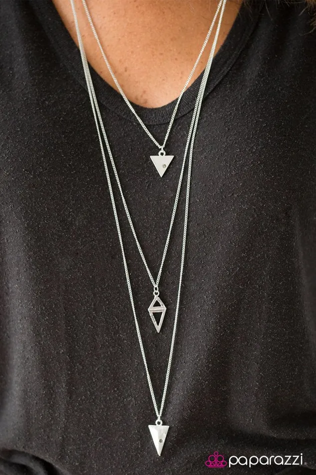Necklaces Paparazzi Jewelry Paparazzi Necklace Keep On TRIing Silver