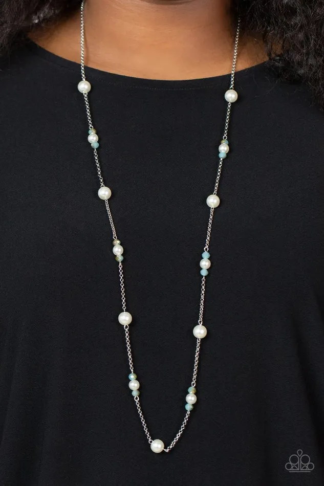 Necklaces Paparazzi Jewelry Paparazzi Necklace Keep Your Eye on the BALLROOM Blue