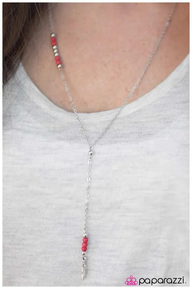 Necklaces Paparazzi Jewelry Paparazzi Necklace Last Of The Mohicans Red