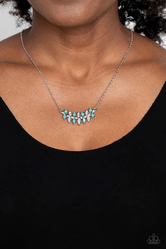 Necklaces Paparazzi Jewelry Paparazzi Necklace Lustrous Laurels Green