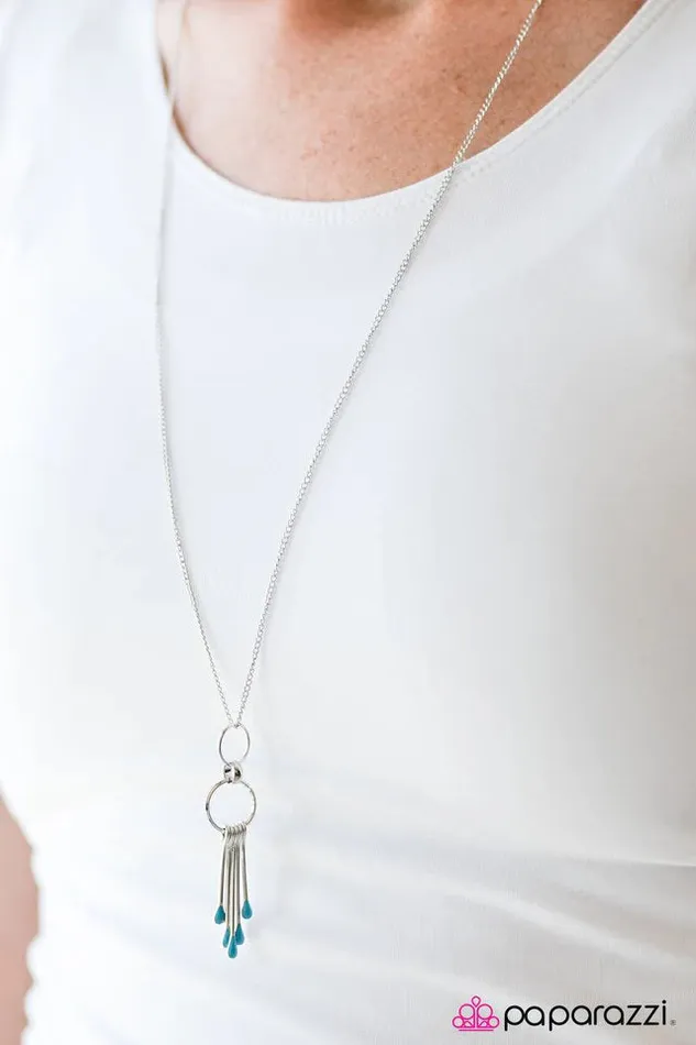 Necklaces Paparazzi Jewelry Paparazzi Necklace Painted Horizons Blue