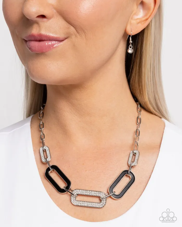 Necklaces Paparazzi Jewelry Paparazzi Necklace Painted Paladin Black
