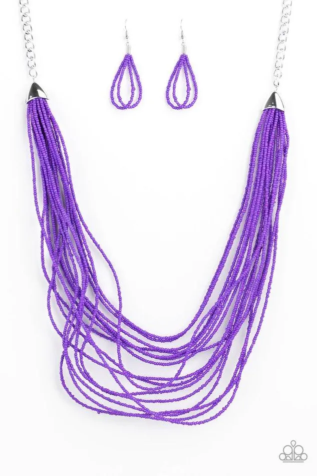 Necklaces Paparazzi Jewelry Paparazzi Necklace Peacefully Pacific Purple