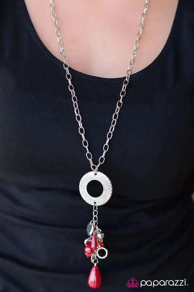 Necklaces Paparazzi Jewelry Paparazzi Necklace Pulling Out All the Stops Red