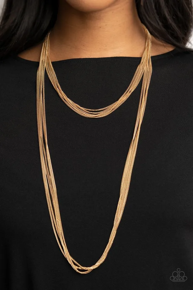 Necklaces Paparazzi Jewelry Paparazzi Necklace Save Your TIERS Gold