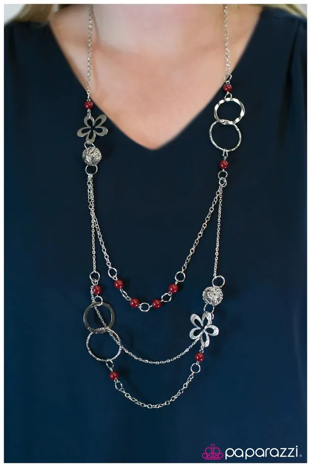 Necklaces Paparazzi Jewelry Paparazzi Necklace Shake It Up Red