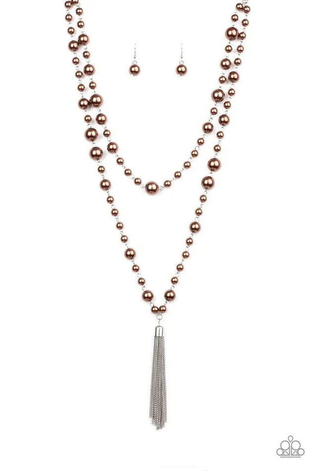 Necklaces Paparazzi Jewelry Paparazzi Necklace Social Hour Brown