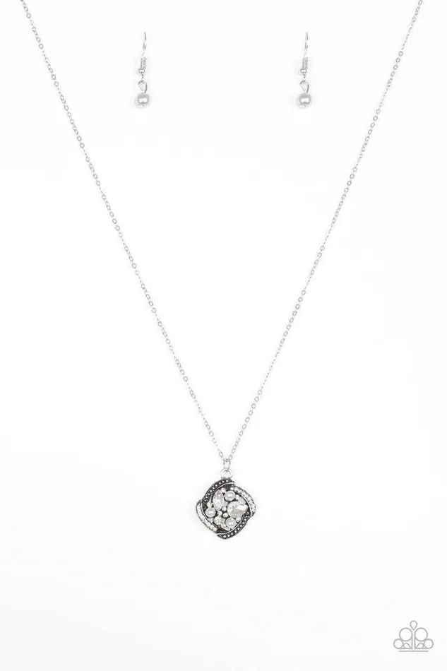 Necklaces Paparazzi Jewelry Paparazzi Necklace Speaking Of Timeless Silver