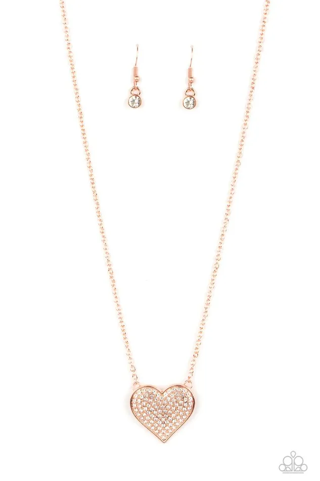 Necklaces Paparazzi Jewelry Paparazzi Necklace Spellbinding Sweetheart Copper Necklaces Paparazzi Jewelry Paparazzi Necklace Spellbinding Sweetheart Copper
