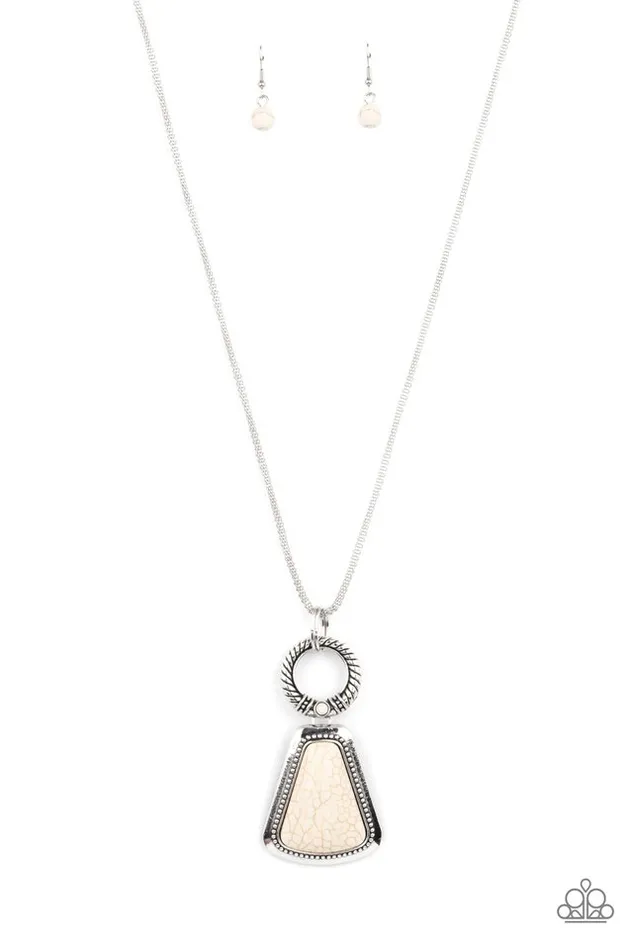 Necklaces Paparazzi Jewelry Paparazzi Necklace Stone Prairies White Necklaces Paparazzi Jewelry Paparazzi Necklace Stone Prairies White