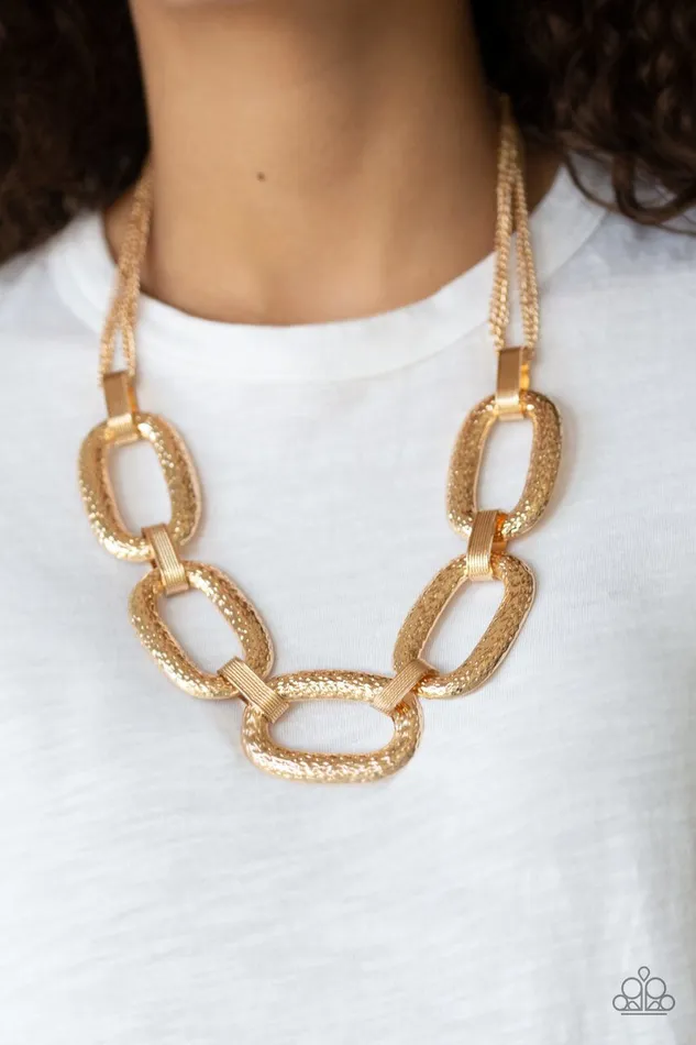 Necklaces Paparazzi Jewelry Paparazzi Necklace Take Charge Gold