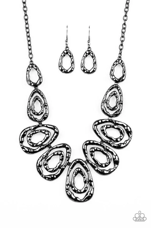 Necklaces Paparazzi Jewelry Paparazzi Necklace Terra Couture Black