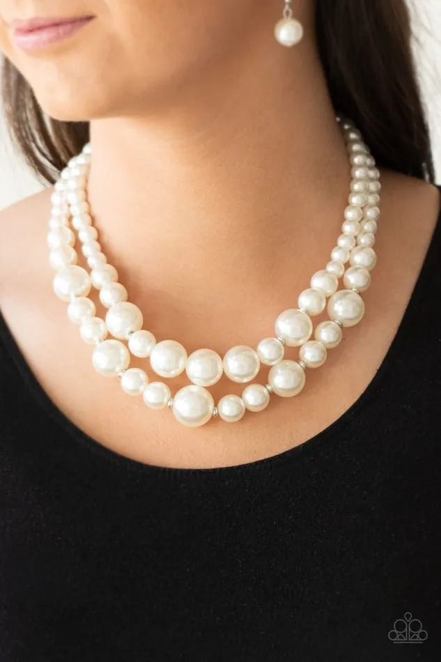 Necklaces Paparazzi Jewelry Paparazzi Necklace The More The Modest White