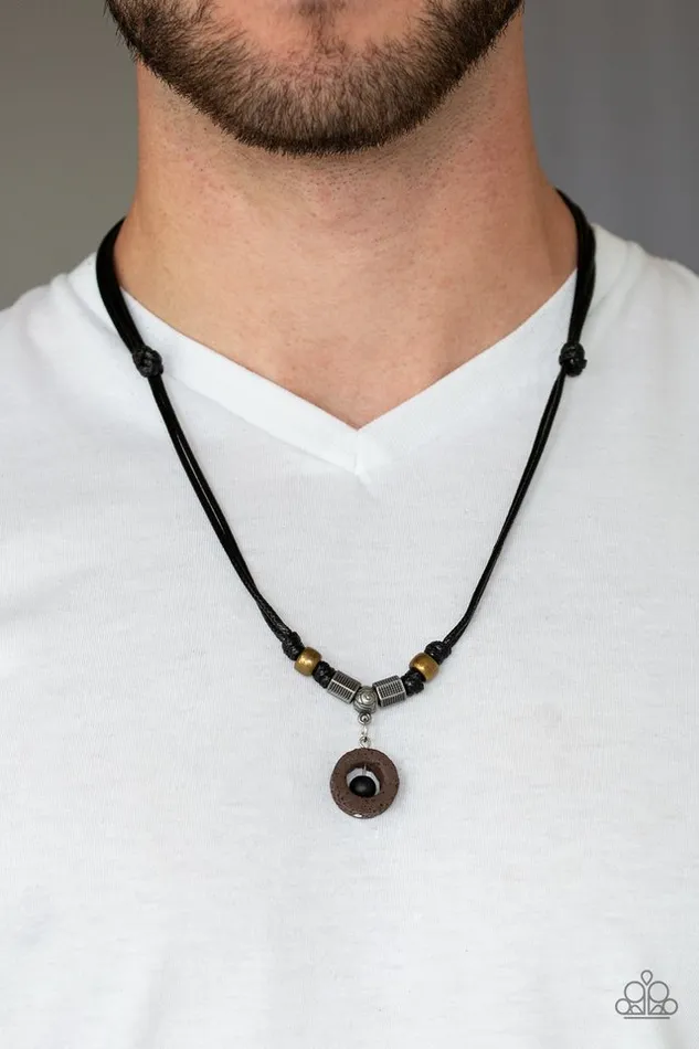 Necklaces Paparazzi Jewelry Paparazzi Necklace Tiki Thunder Black