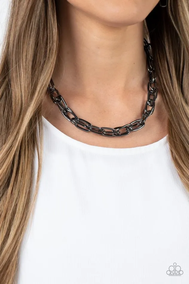 Necklaces Paparazzi Jewelry Paparazzi Necklace Tough Call Black