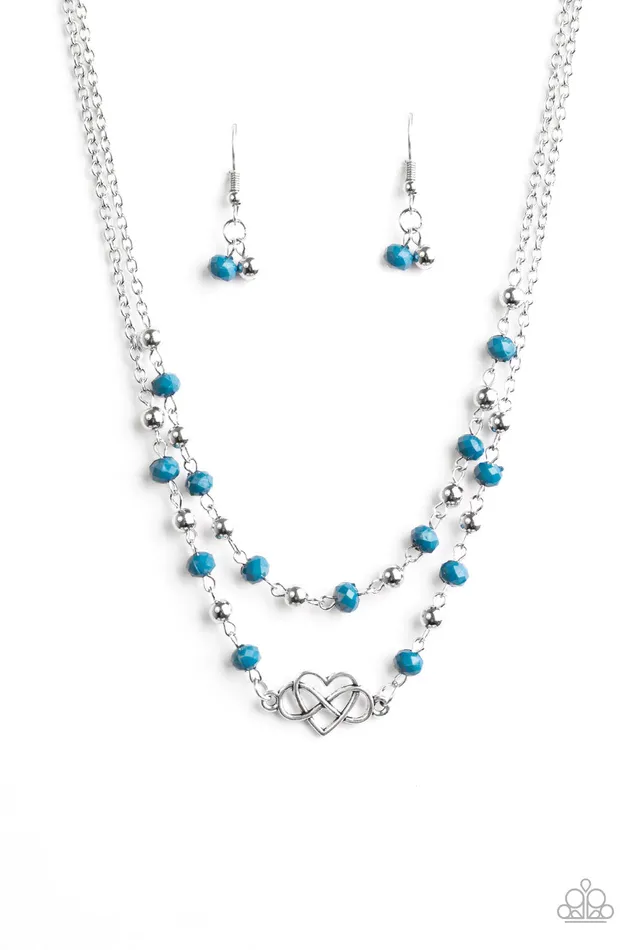 Necklaces Paparazzi Jewelry Paparazzi Necklace Unbreakable Love Blue