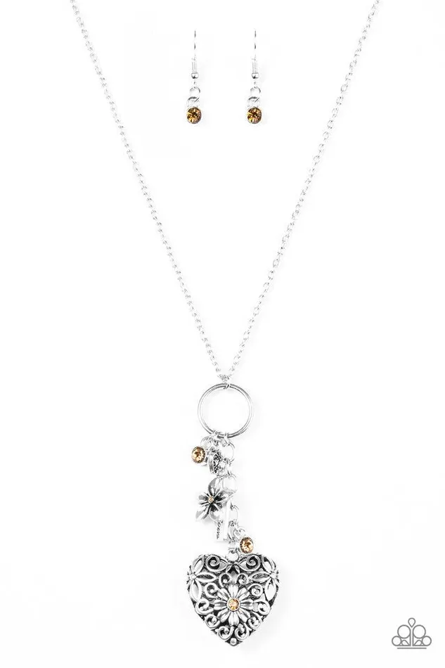 Necklaces Paparazzi Jewelry Paparazzi Necklace Vintage Valentine Brown
