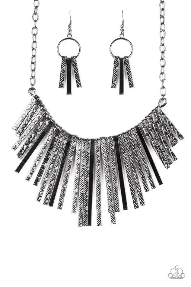 Necklaces Paparazzi Jewelry Paparazzi Necklace Welcome To The Pack Black