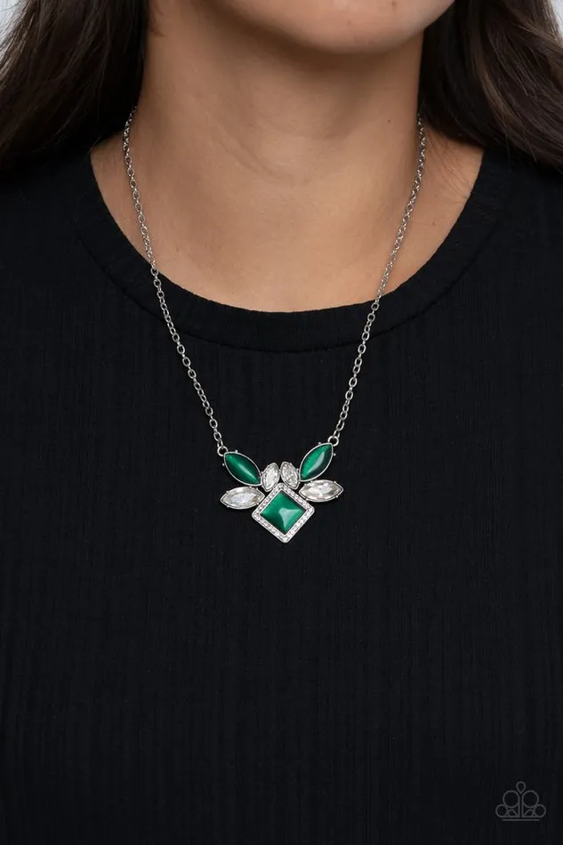 Necklaces Paparazzi Necklace Amulet Avenue Green Paparazzi Jewelry