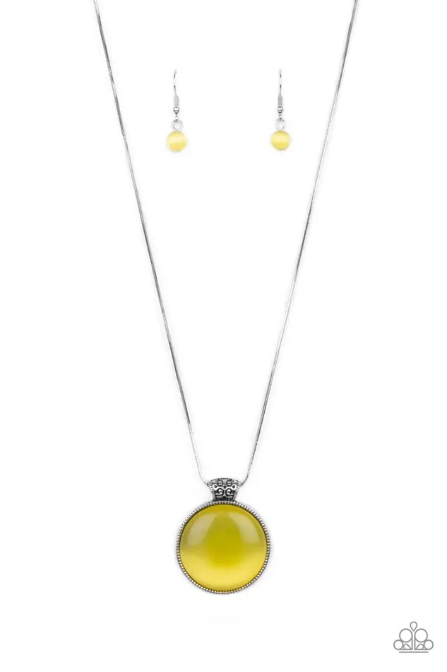 Necklaces Paparazzi Necklace Look Into My Aura Yellow Paparazzi Jewelry Necklaces Paparazzi Necklace Look Into My Aura Yellow Paparazzi Jewelry