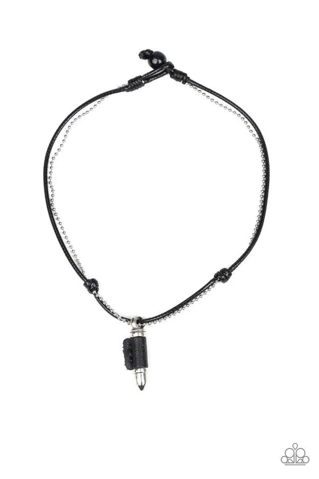 Necklaces Paparazzi Necklace Magic Bullet Black Paparazzi Jewelry