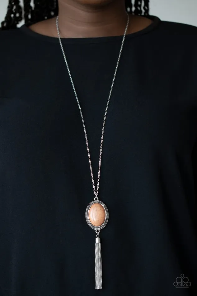 Necklaces Paparazzi Necklace Nomadic Dramatics Brown Paparazzi Jewelry