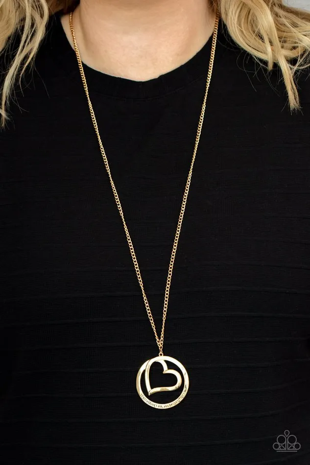Necklaces Paparazzi Necklace Positively Perfect Gold Paparazzi Jewelry