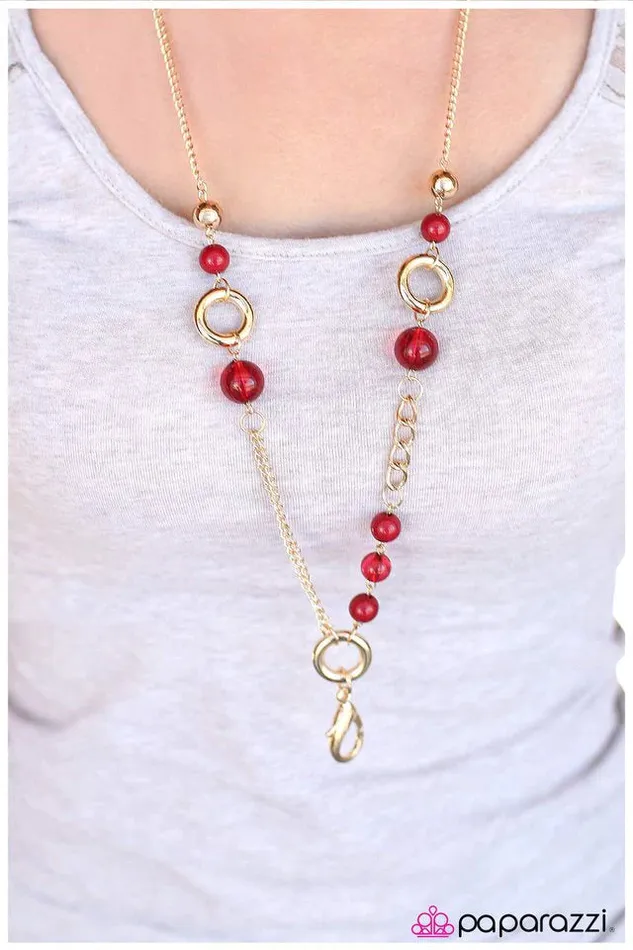 Necklaces Paparazzi Necklace Ring Of Fire Red Paparazzi Jewelry