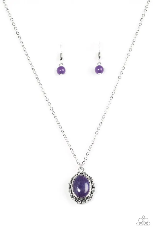 Necklaces Paparazzi Necklace Stone Simplicity Purple Paparazzi Jewelry