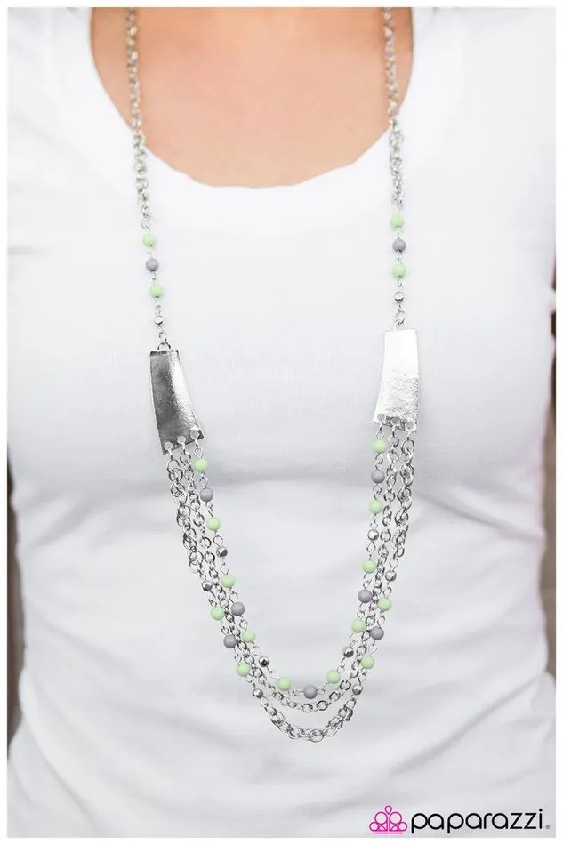 Necklaces Paparazzi Necklace Vivacious Vibes Green Paparazzi Jewelry