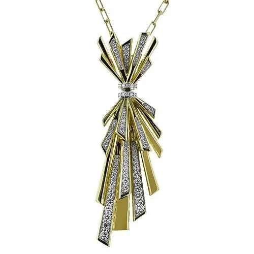 Necklaces Simon G 18K Yellow Gold Diamond Necklace Simon G