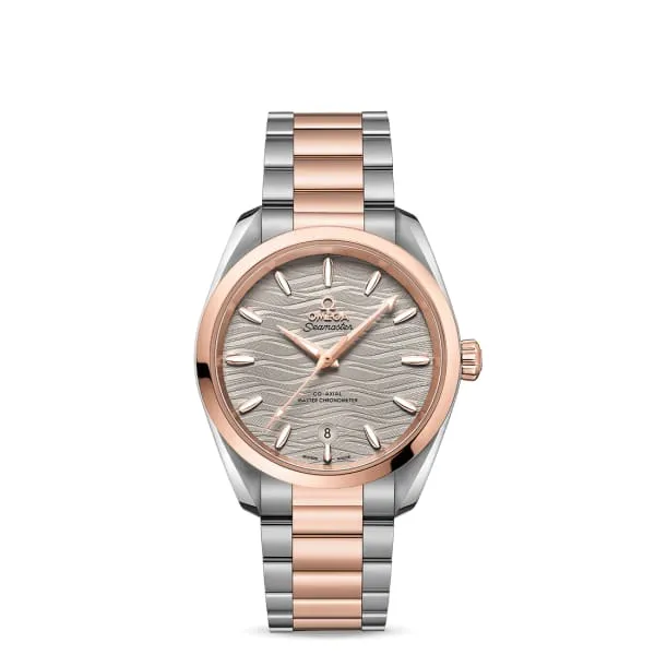 Omega Bracelets Omega Seamaster 38mm Watch Ref 22020382006001 Grey Index Dial Two Tone Stainless Steel 18K Rose Gold Bracelet Omega Bracelets Omega Seamaster 38mm Watch Ref 22020382006001 Grey Index Dial Two Tone Stainless Steel 18K Rose Gold Bracelet
