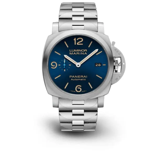 Panerai Bracelets Panerai Luminor Marina 44mm Watch Ref PAM01058 Blue Index Dial Stainless Steel Bracelet Panerai Bracelets Panerai Luminor Marina 44mm Watch Ref PAM01058 Blue Index Dial Stainless Steel Bracelet