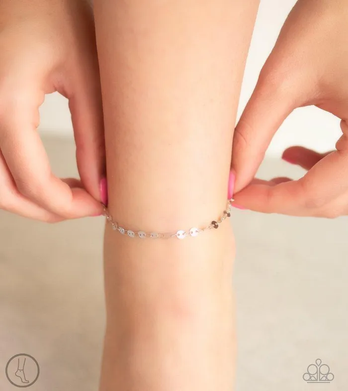 Paparazzi Anklet Beach Shimmer Silver Paparazzi Jewelry Rings