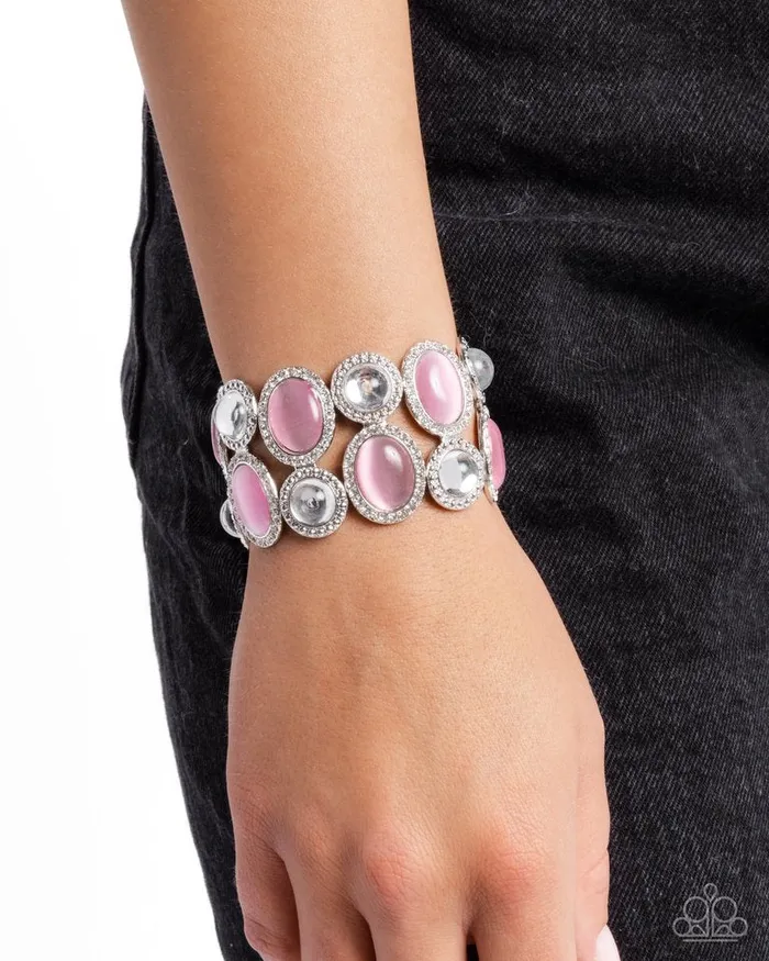 Paparazzi Bracelet Affixed Appeal Pink Paparazzi Jewelry Bracelets