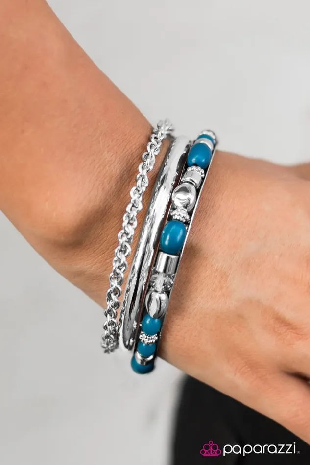 Paparazzi Bracelet Beach Lounge Blue Paparazzi Jewelry Bracelets