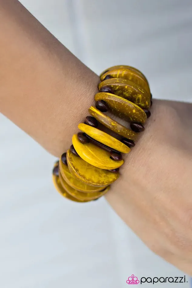 Paparazzi Bracelet Days Of Summer Yellow Paparazzi Jewelry Bracelets
