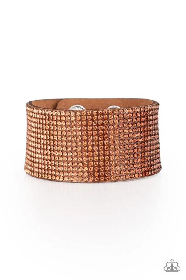 Paparazzi Bracelet Fade Out Brown Paparazzi Jewelry Bracelets