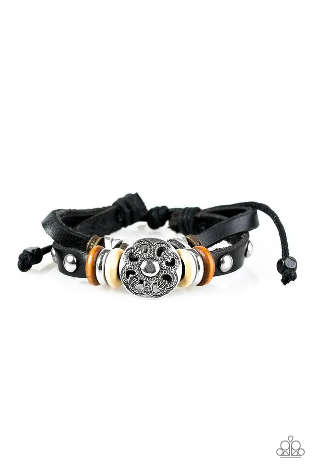 Paparazzi Bracelet Happy Hiker Black Paparazzi Jewelry Bracelets